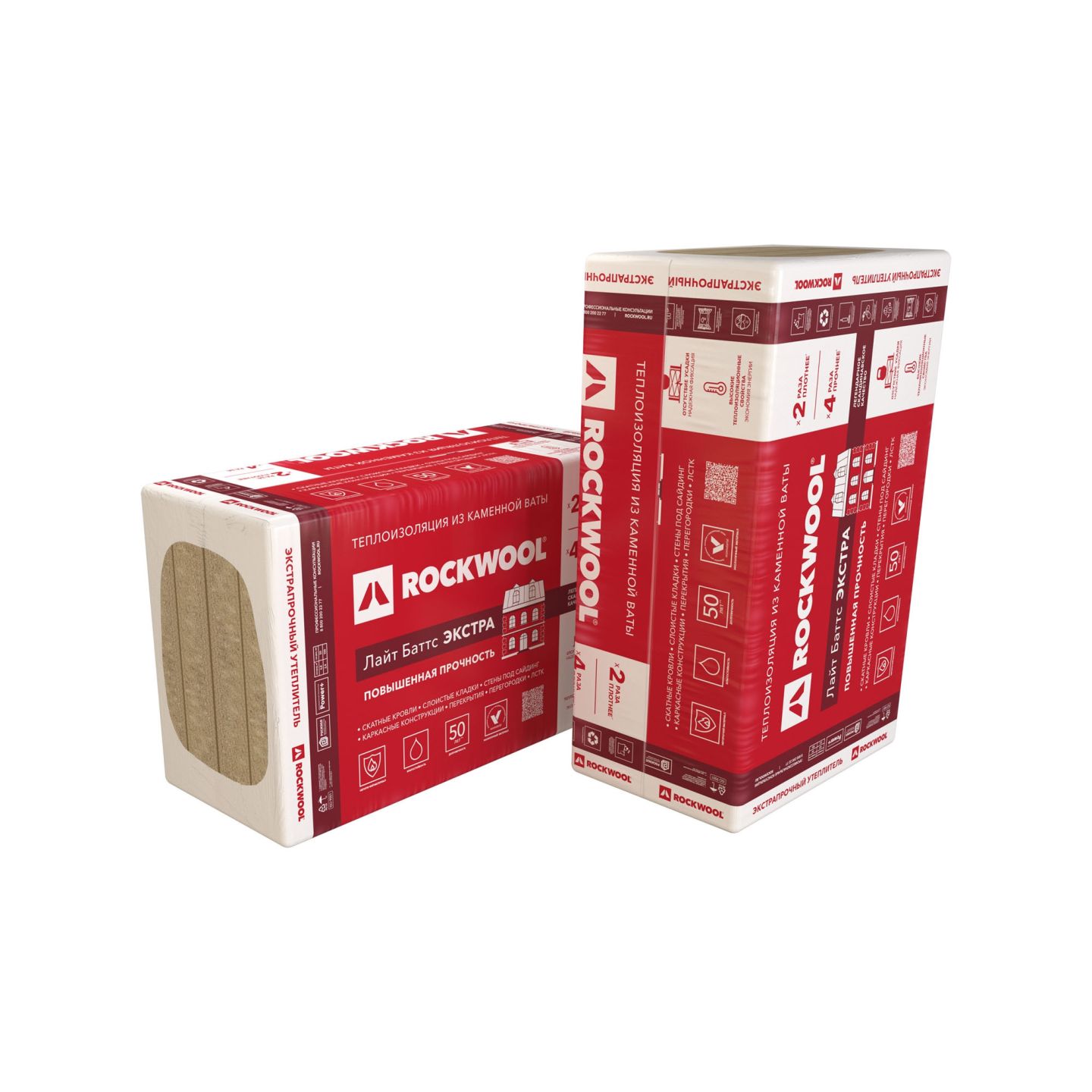 Утеплитель Rockwool Лайт Баттс Экстра базальтовая плита 1000х600х100мм