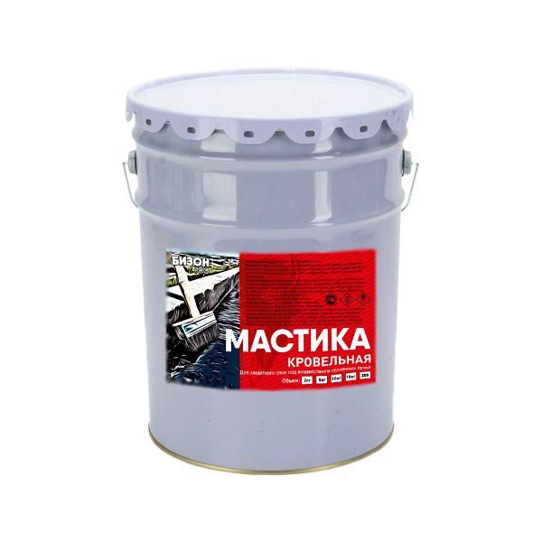 Мастика Бизон битумная кровельная 20 кг Бизон