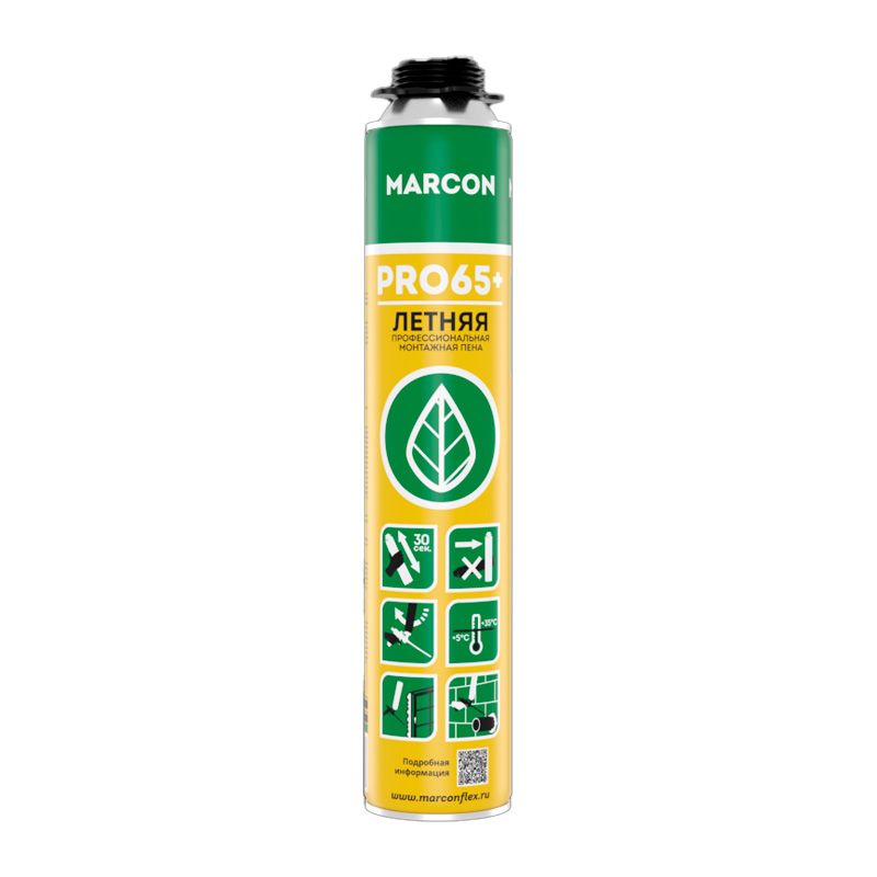 Пена монтажная профессиональная MARCON PRO 65+ летняя