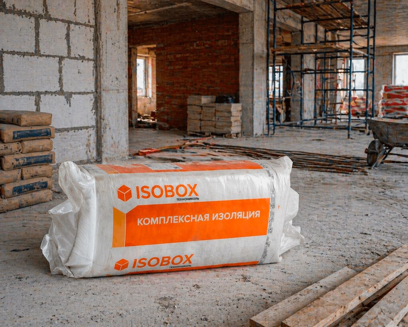 Утеплитель ISOBOX Руф Н30 базальтовая плита 1200х600х50мм
